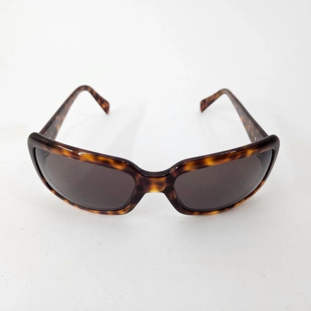 Donna Karan DK1006 3050/3 Brown Rectangle Sunglasses 55-17 130 Italy Excellent